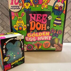 Needoh Golden Egg Hunt Easter Advent Set AND Jelly Hops Bunny